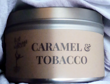 Load image into Gallery viewer, Tobacco and Caramel Hand-Poured 100% Soy Wax Candles
