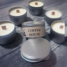 Load image into Gallery viewer, New!!! Coffee House Wooden Wick Hand-Poured 100% Soy Wax Candles
